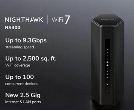 Nighthawk RS300 WiFi 7 Router